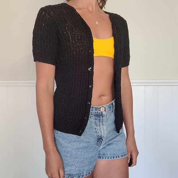 Knit black cardigan - Picture 5 of 8